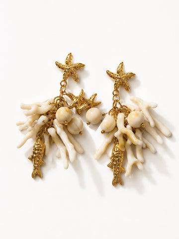 Orecchini Corallo - beige