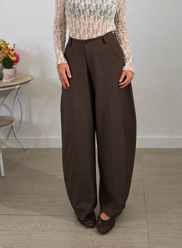 Pantalone balloon chocolate