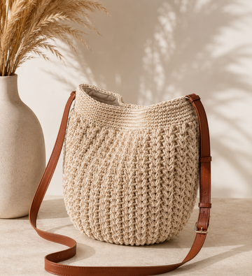 Borsa a tracolla Intreccio – Beige