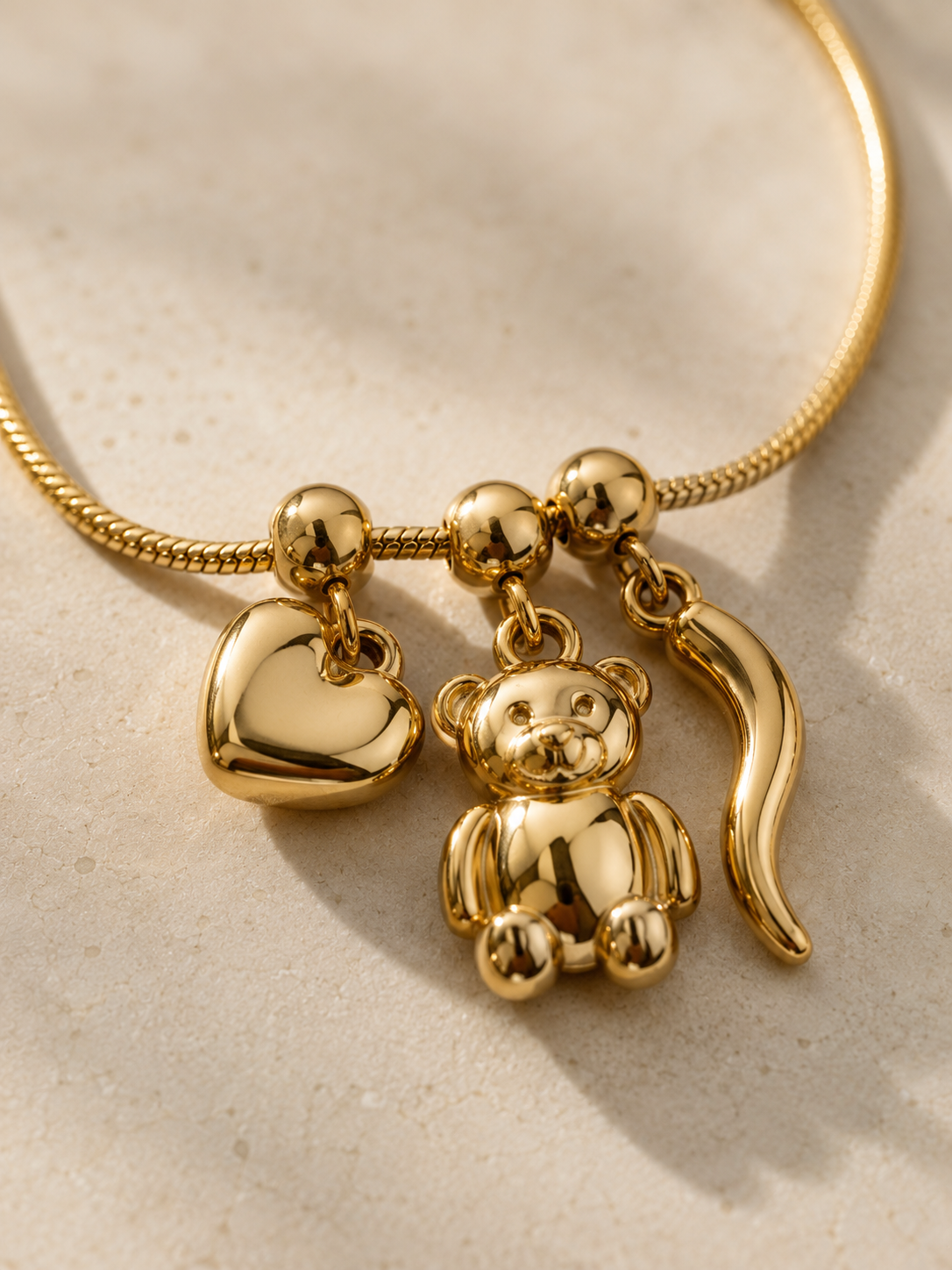 Collana Teddy Charm