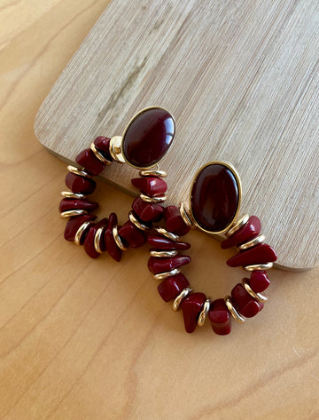 Orechini Ruby Hoop