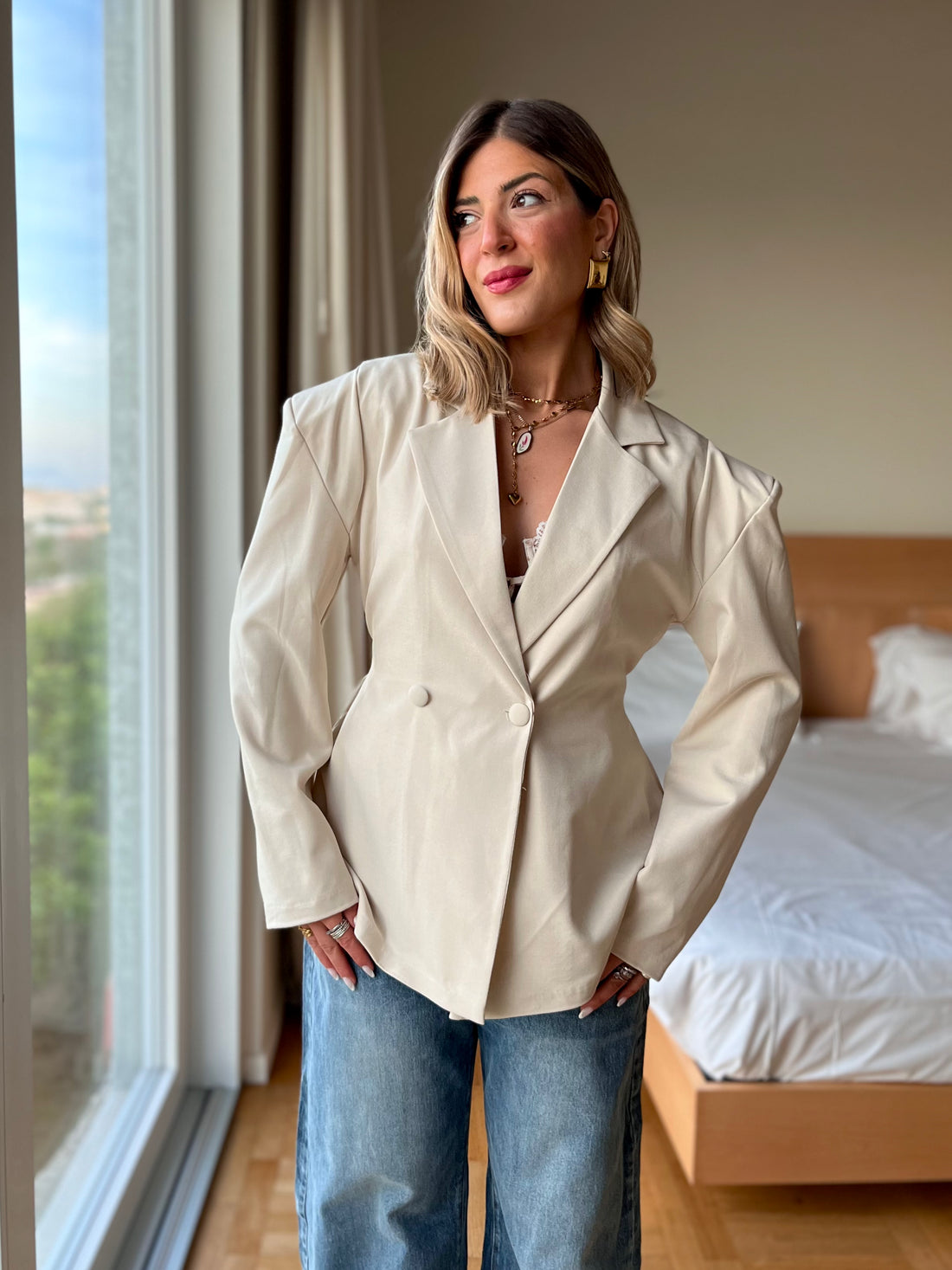 Blazer Triangle - beige