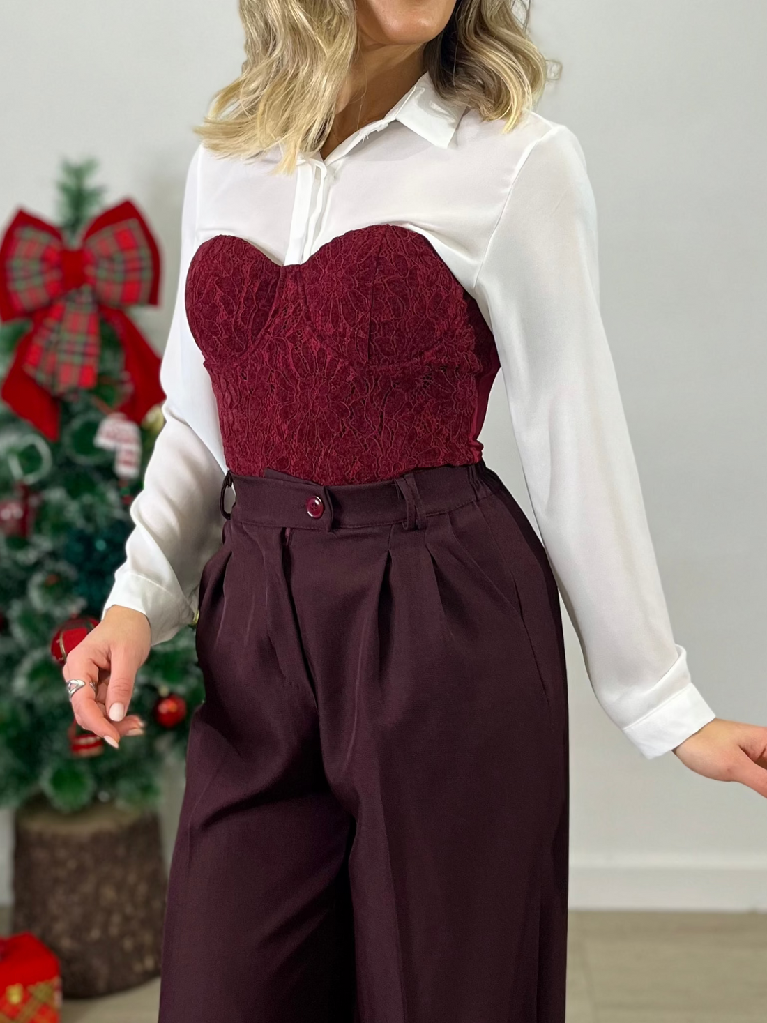 Corpetto Arianna - bordeaux