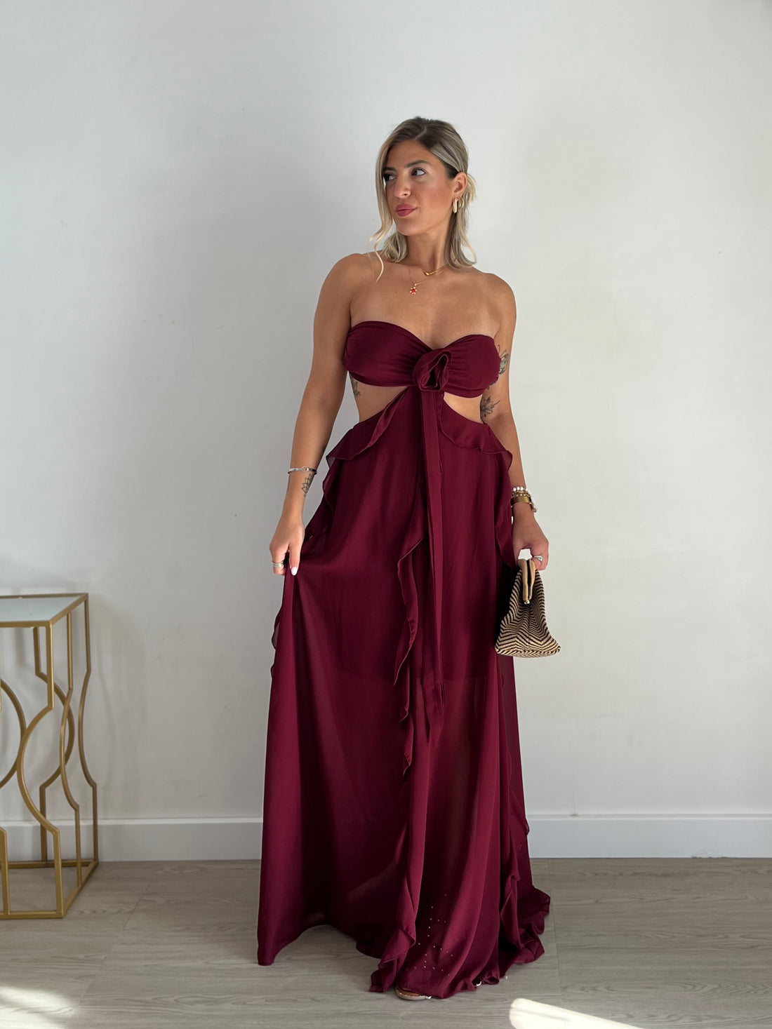 Abito Peony - bordeaux