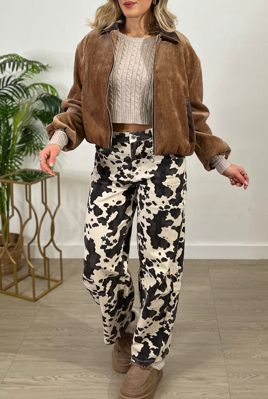 Jeans Balloon Stampa Cow