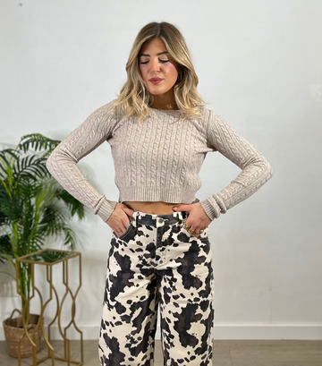 Maglioncino a maniche lunghe - modello crop