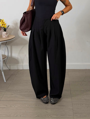 Pantaloni Balloon Sartoriali - nero