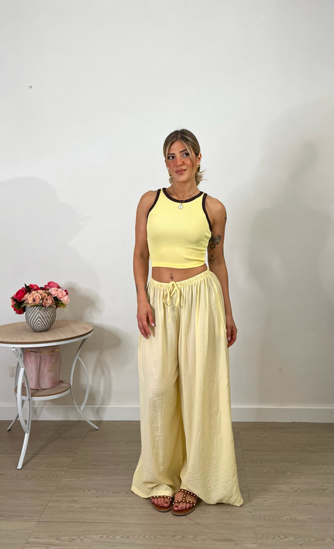 Pantalone Sand - giallo