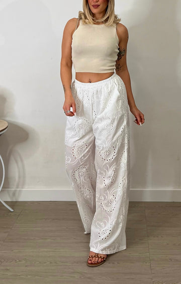 Pantalone Sangallo - bianco
