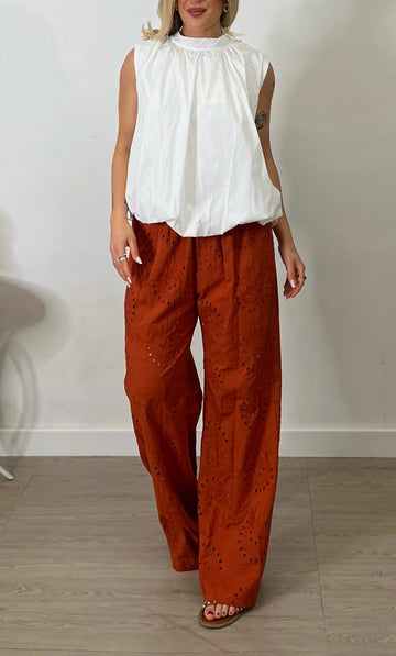 Pantalone Sangallo - terracotta