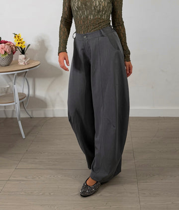 Pantalone balloon grey