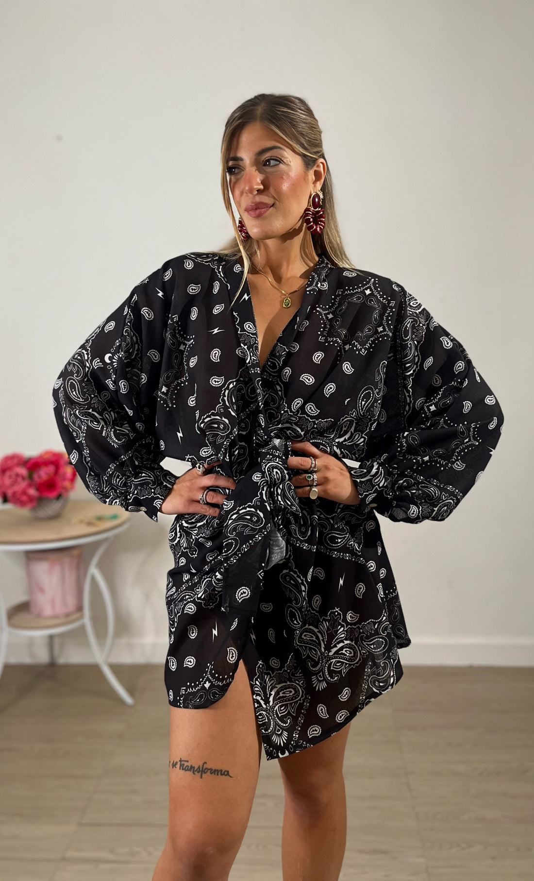 Abito Portafoglio Bandana - nero