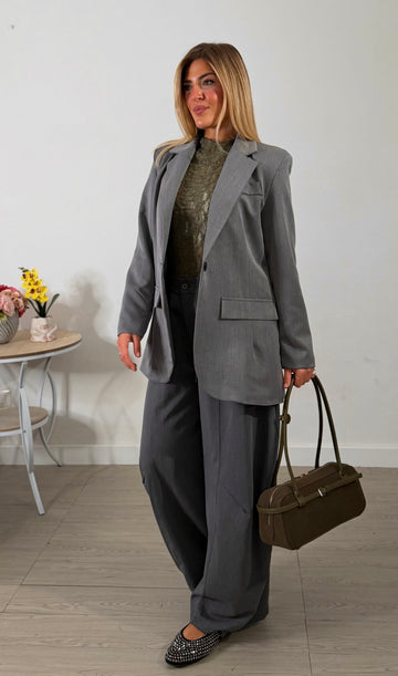Blazer sartoriale grigio