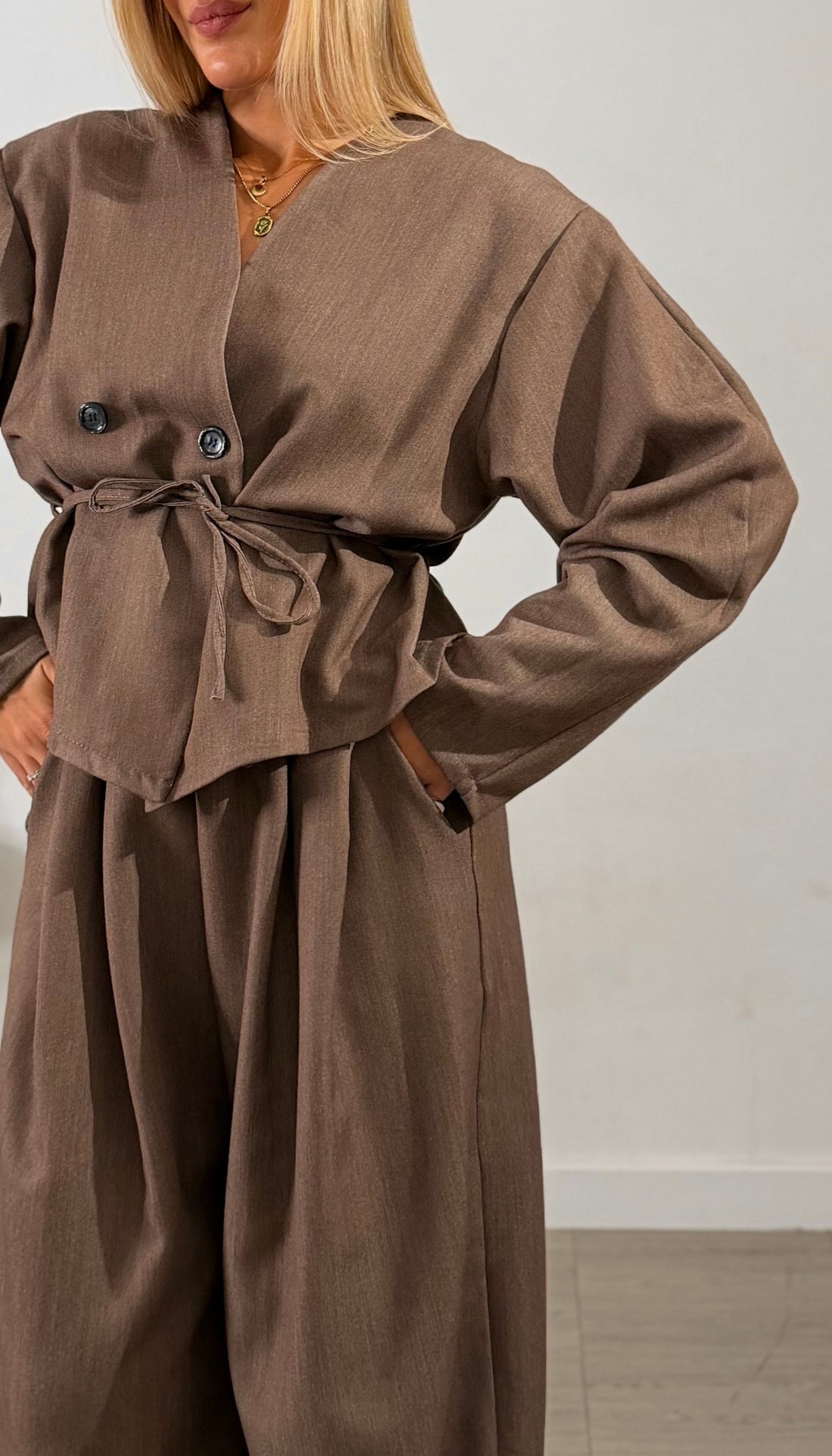 Coordinato Kimono & Balloon - tortora