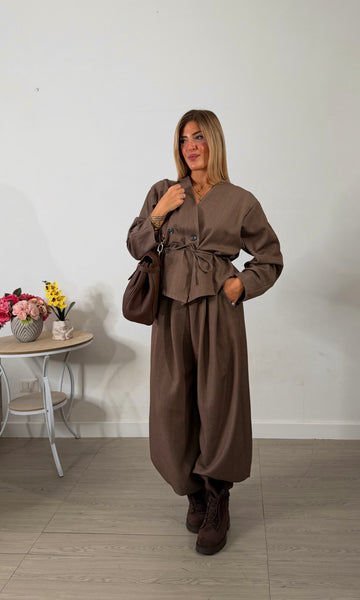 Coordinato Kimono & Balloon - tortora